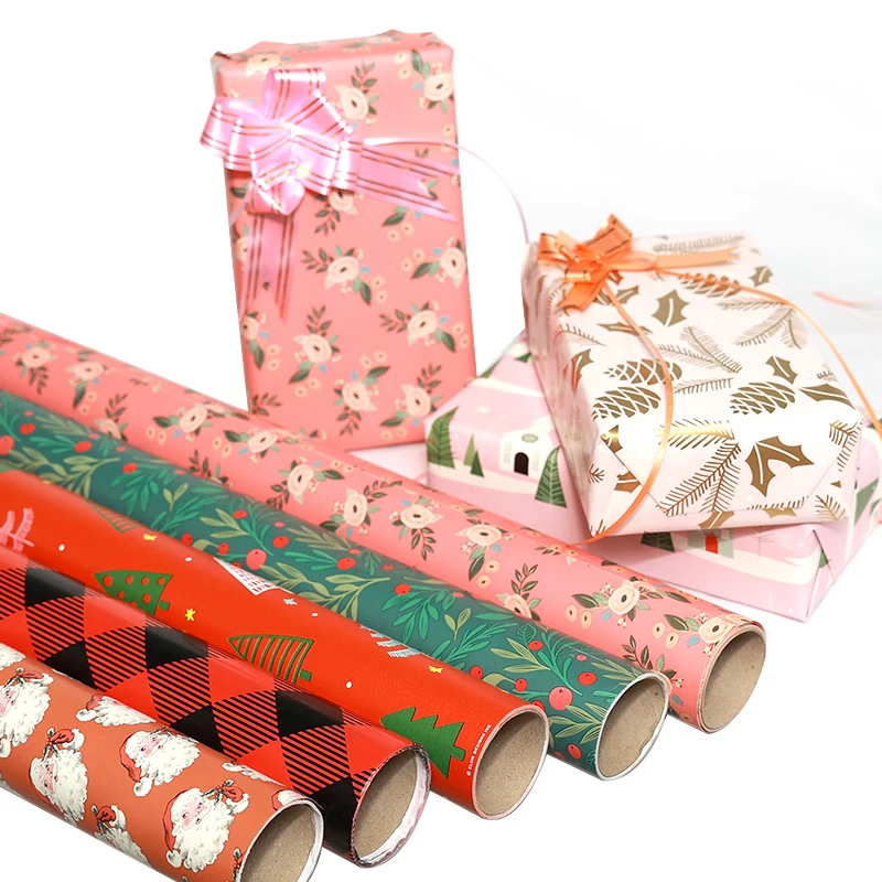 Wholesale Flavored Rolling Paper Colores Flower Wrapping Paper Set with Custom Logo