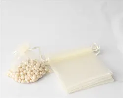 Drawstring Pouches Mixed Color organza pouch sac en tulle Western Wedding Packing Pcs Small Material CWP