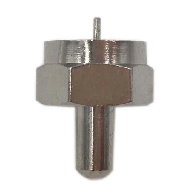 factory direct  brass zinc material  75 Ohm  F  connector Terminator for coaxial cable
