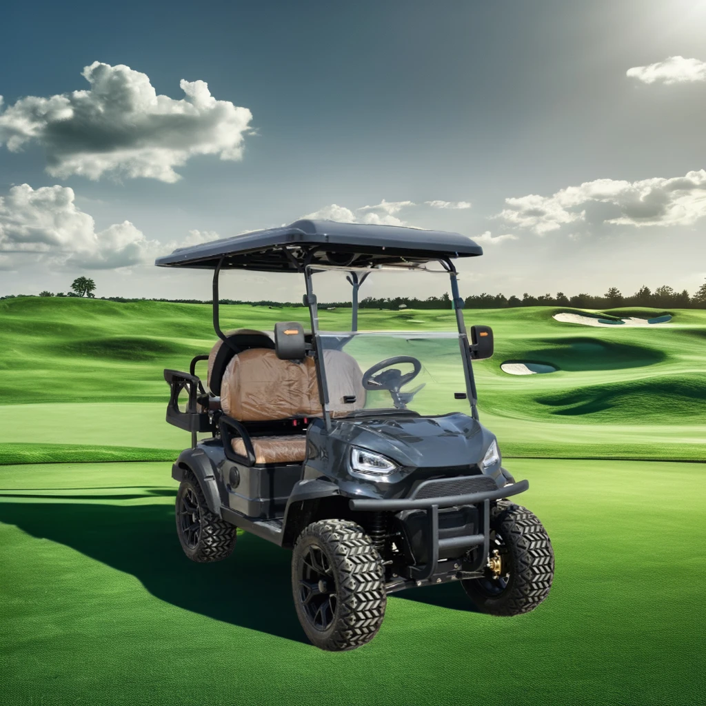 4-Seater Offroad Electric Golf Cart Cheap Prices 6-Volt DE Folded Golf Buggy Car Chinese Club Cars with EEC & DOT certifications