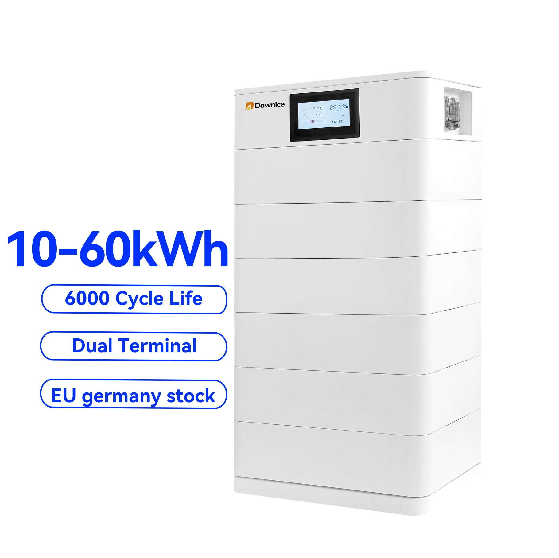 Dawnice 200ah 20kwh 30kwh 15kwh 60kwh 96v Штабелируемый домашний Аккумулятор Lifepo4 модуль системы хранения энергии
