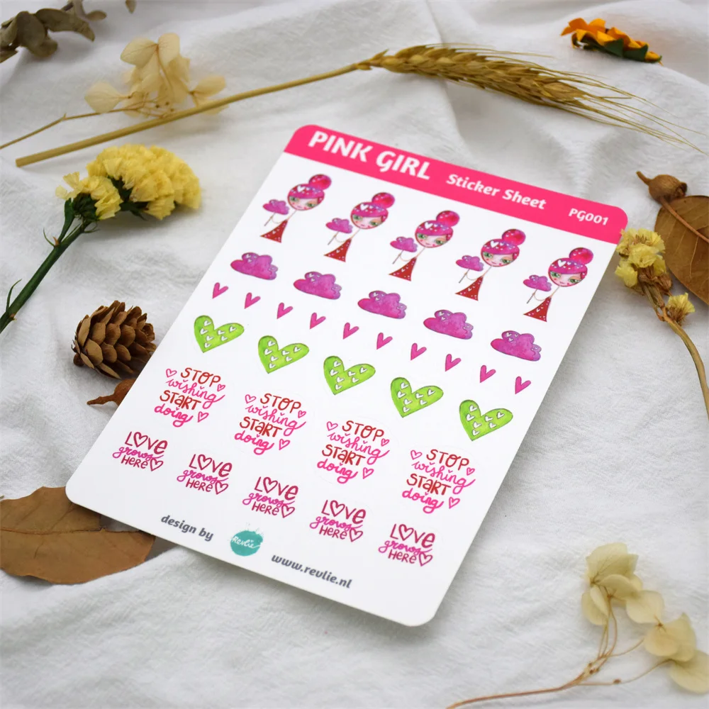 Custom Adhesive planner vinyl   Gold Transparent  Stickers Label sheet