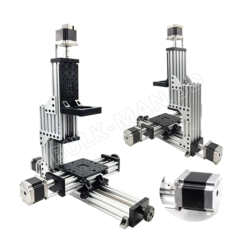  MiniMill CNC машины механическое Комплект 3 оси рабочего стола DIY ЧПУ комплект с 1.26N.m Nema23 шаговые