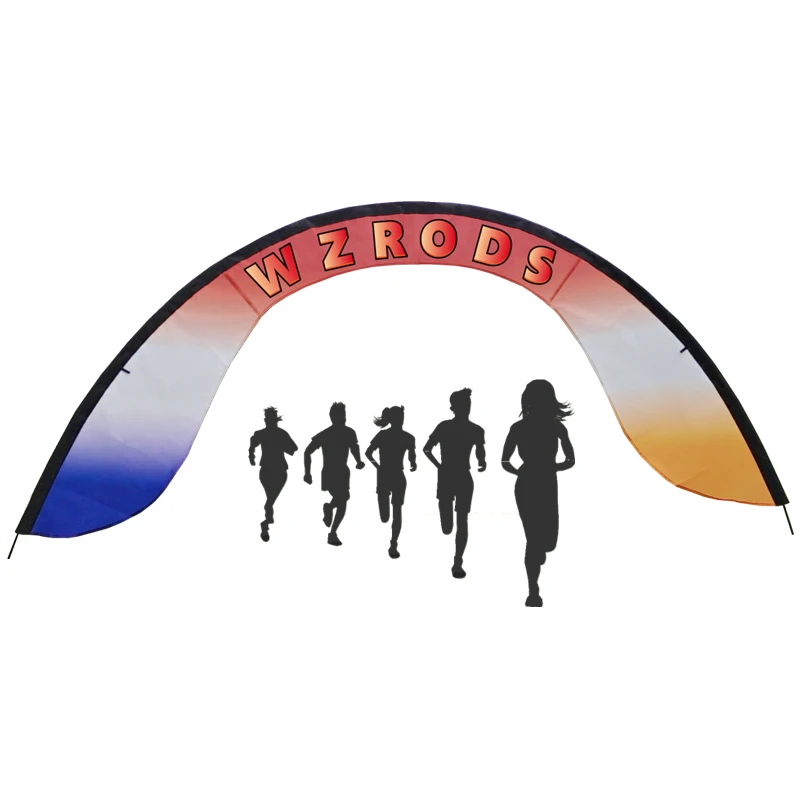 Weihai Wisezone popular booth arch event gate 5.5m convenient advertising promotion exhibition entrance frame running sports