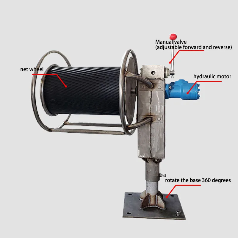 fishing boat, trawl small electric winch winches 12 volts 4x4 kinetic rope anchor winch marine