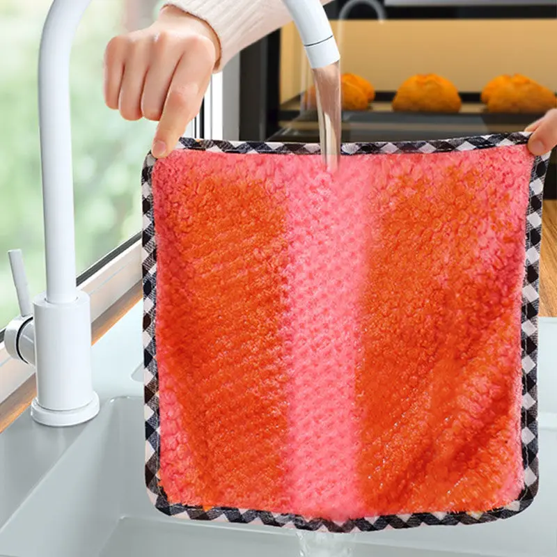 Kitchen Cleaning Wipes Reusable Microfiber Clean Cloth Industrial Wipes for Kitchen Cleaning towel