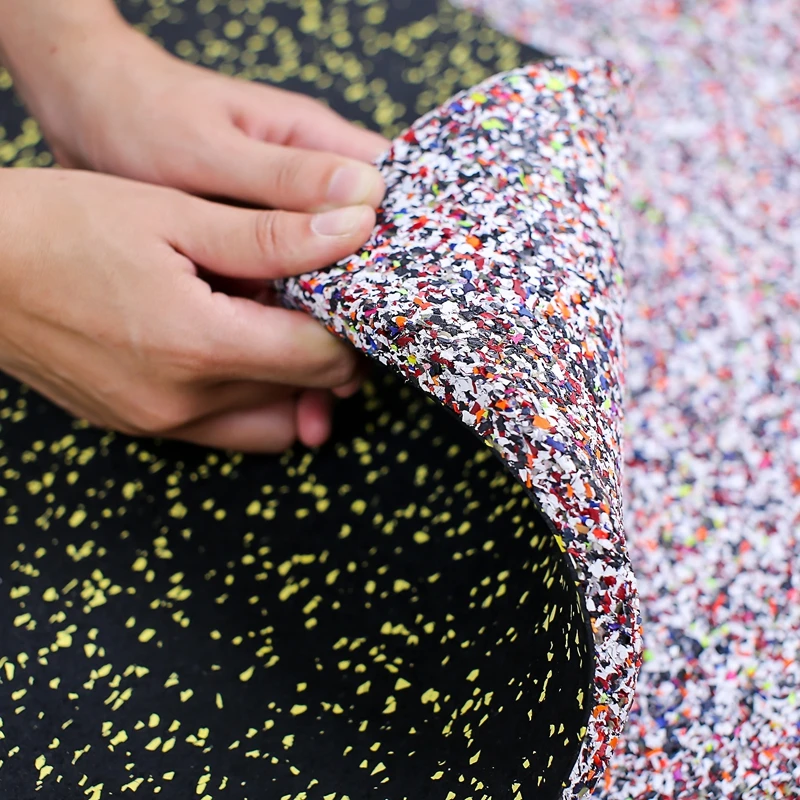 Black or black with Flecks fire-resistance Gym Rubber mat indoor floor High Quality tile  for gym