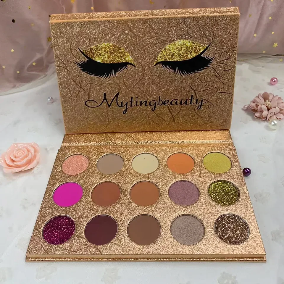 Custom Eyeshadow Palette Professional Matte Eyeshadow Makeup 15 Color Cheap Price high pigmented Eyeshadow Palette Wholesale