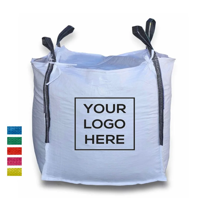 3000kg Jumbo Ton Bags Fibc High Quality 100% Reusable Pp Bulk Big Plastic Bag Fibc Big Bag  For loading Sand of 1 ton capacity
