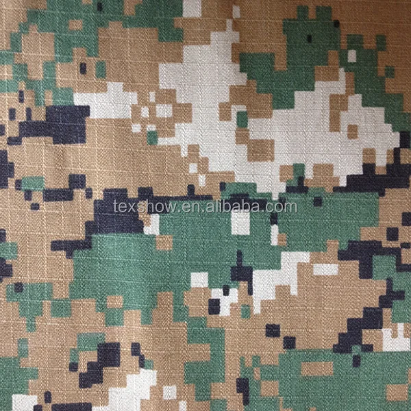 Heavy Rip stop TC cotton uniform fabric for Garment