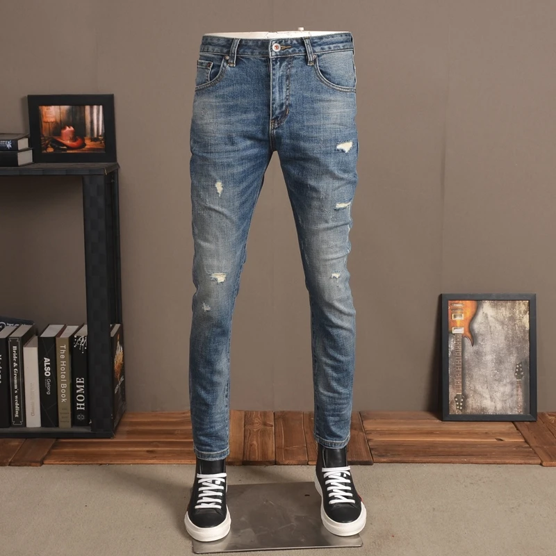 Wholesale Fashion Stretchy Jeans For Men Hot Sale High Quality Mens Jeans