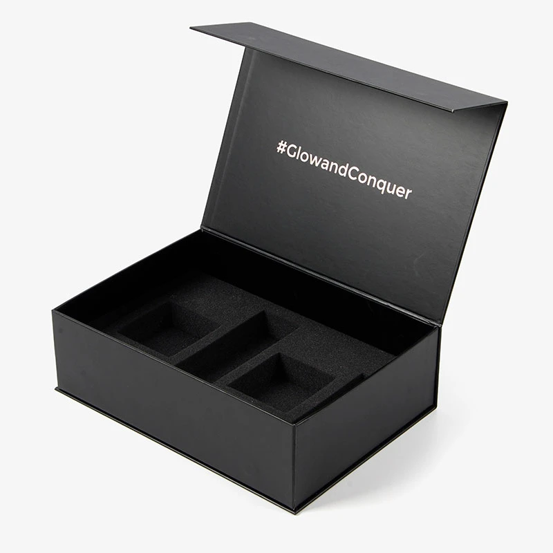 2020 new design and hot sale box for hair extension gift cardboard book shaped box packaging cardboard with satin silk insert