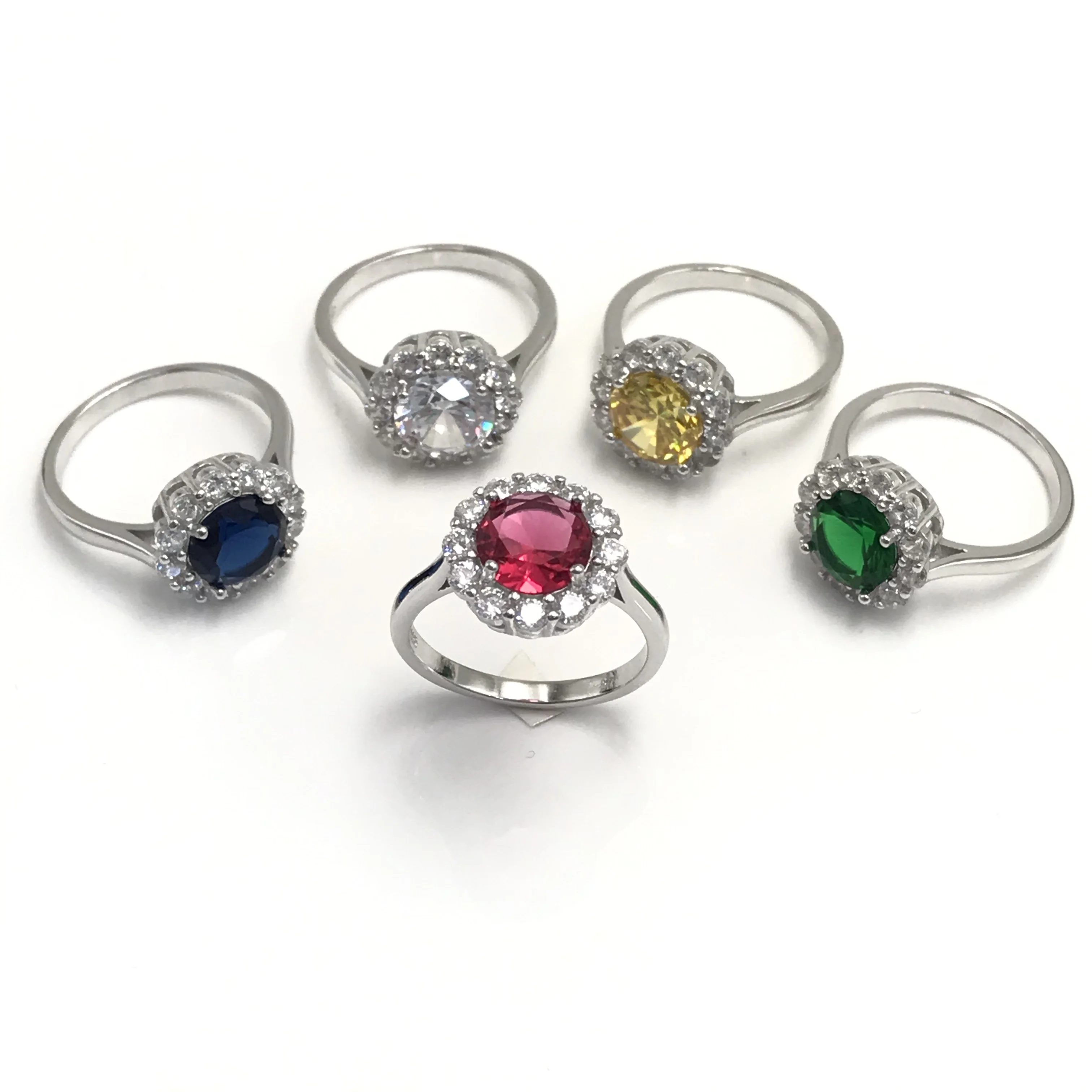 925 silver High Quality Brilliant Light Yellow Engagement Ring Cushion Cut with round Shape Sterling Silver Unique Gift Idea