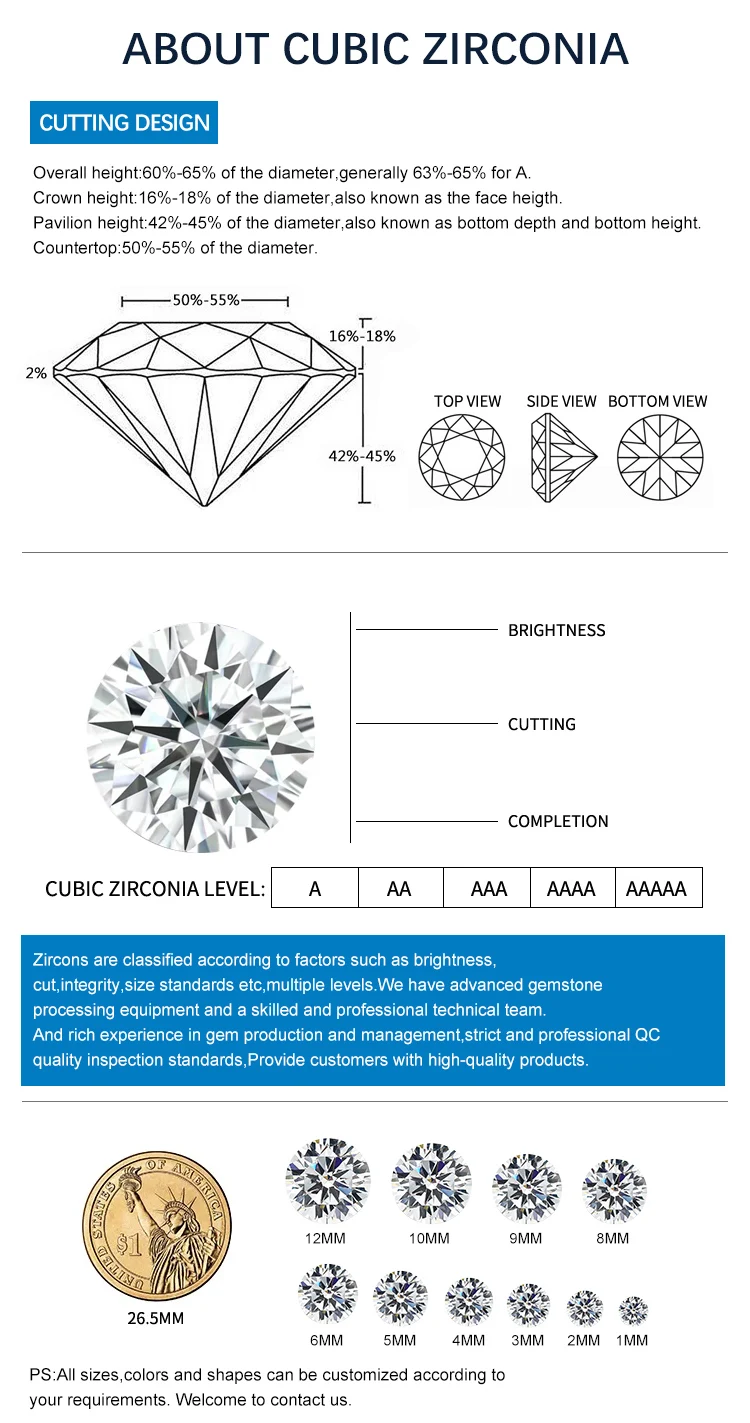 Redleaf Synthetic CZ Wholesale Hot Sell Oval Cut Zircon Loose Gemstone 5A Stone Cubic Zirconia