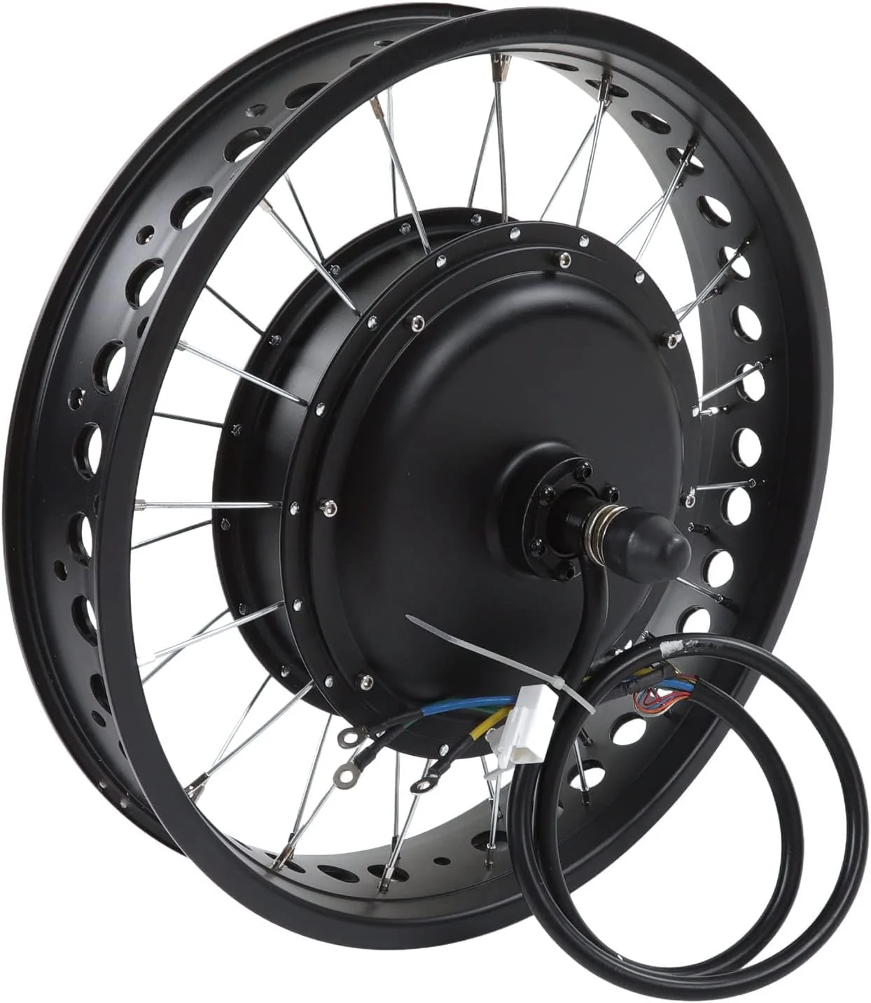 72V 3000W Rear Hub Motor 464 to 537 RPM Rear Drive Motor, High Efficiency Rear Spoke Wheel Hub Motor,odified DC Rear Hub Motor