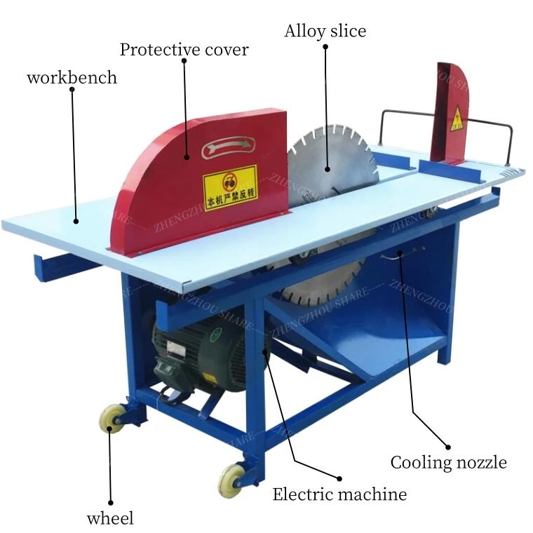 High Quality Brick Saw Cutting Machine Cutting Stone Cooling Nozzle Stone Cutting Machine with Water