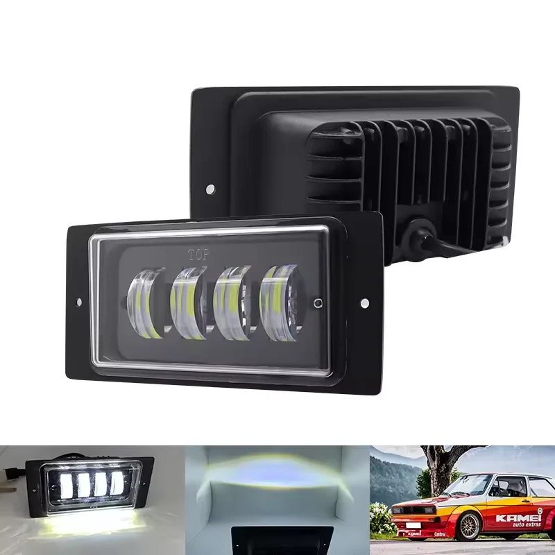4x6 Led fog lamp 6 inch lens lada fog driving lamp Led light bars off road lamp 4x4 40w lens focos faros led lights for car