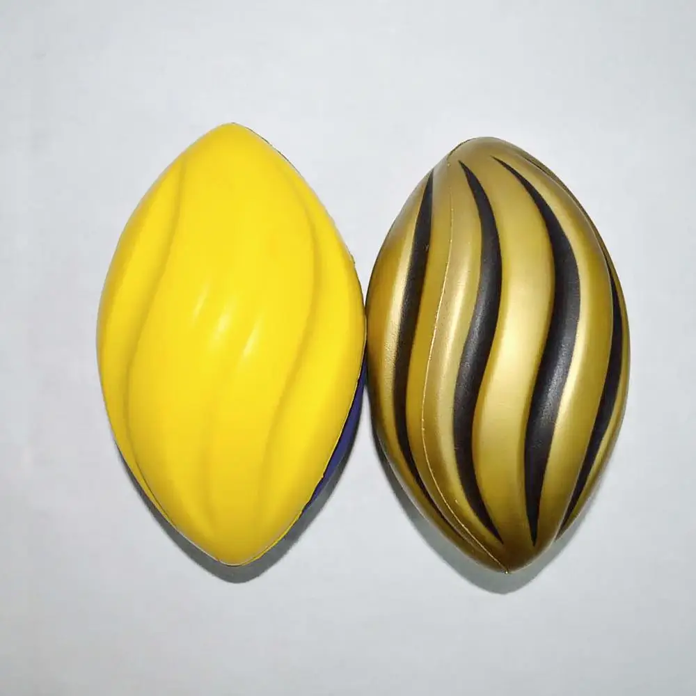 American footballshape pu foam stress ball ,rugby stress toy,pu rugby stress ball