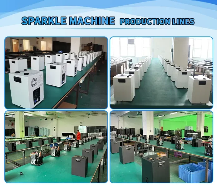 spin cool spark fireworks sparkler machine 750w 600w wireless stage equipment cold spark machine