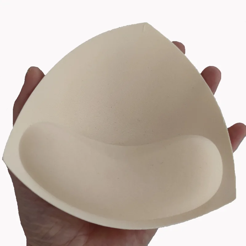 Triangle thick stock ready to ship Women Sports bra cup Yoga Bikini Top removeable Bra Pads