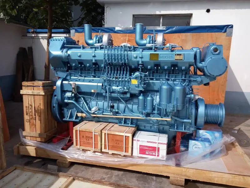 
Weichai 8170ZC marine diesel engine 820hp inboard marine engine with gearbox 