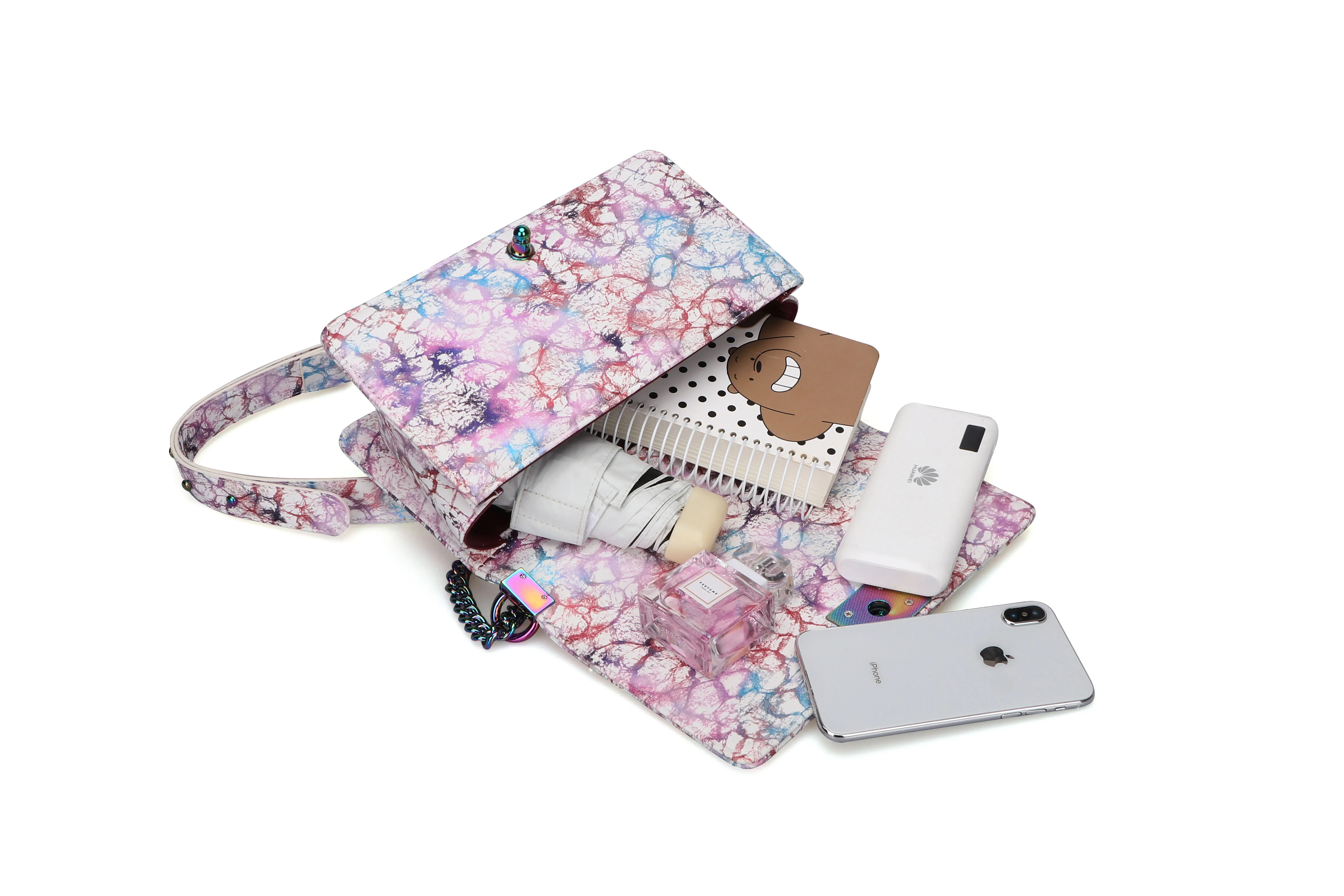 Amazon Trendy Custom Brand Designer Bag 2020 Handbags Women Leather Marble Purses