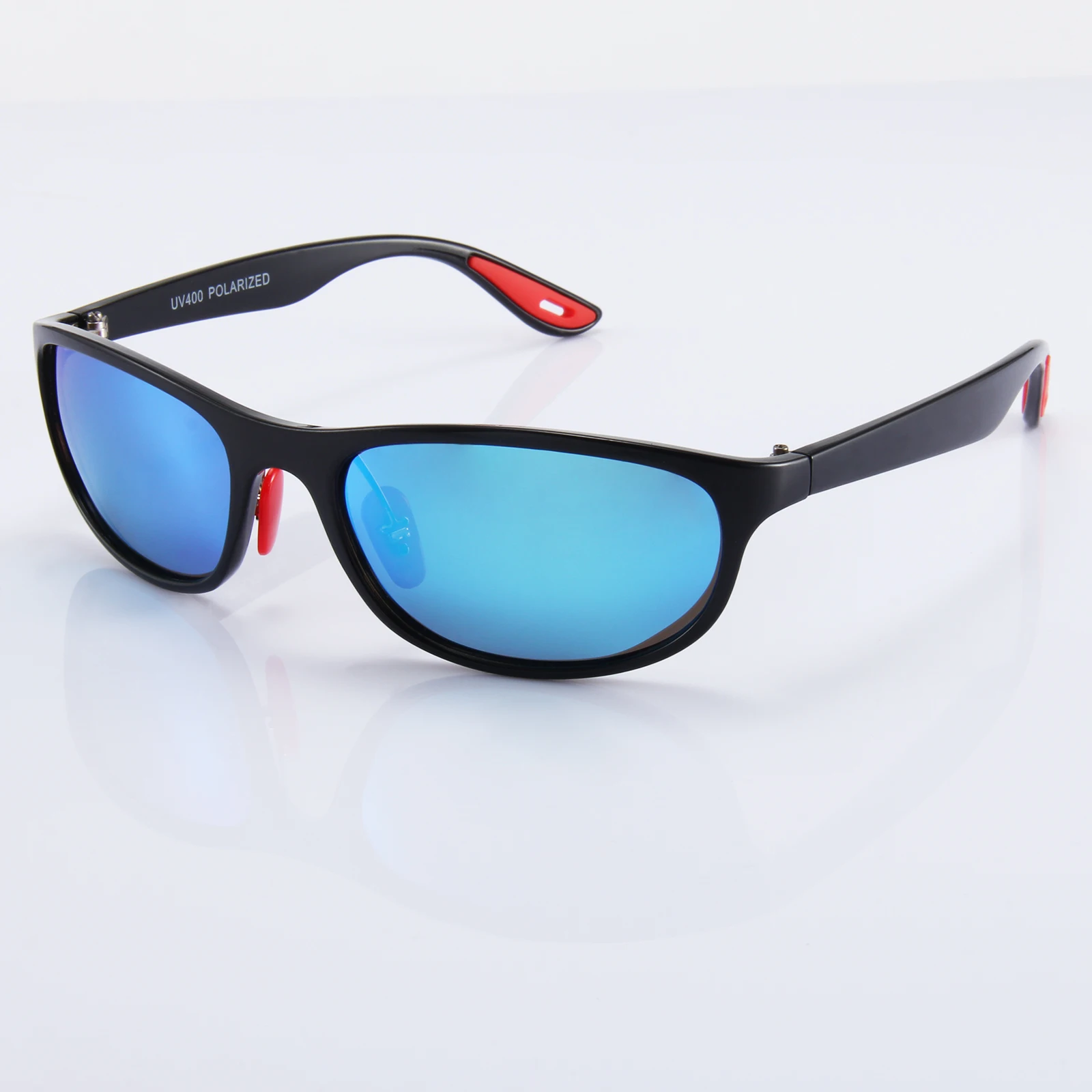Wholesale UV400 customized glasses cycling sport Wrap around sunglasses mens