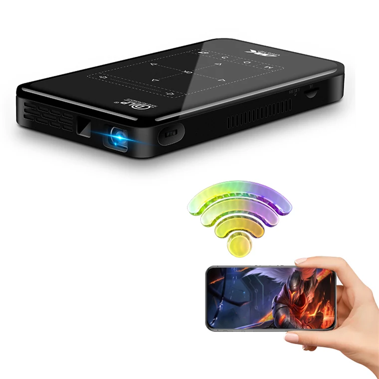 P09 II 4K projector android 9 mini DLP projector 1G RAM 8G ROM 5G dual band WIFI for home cinema