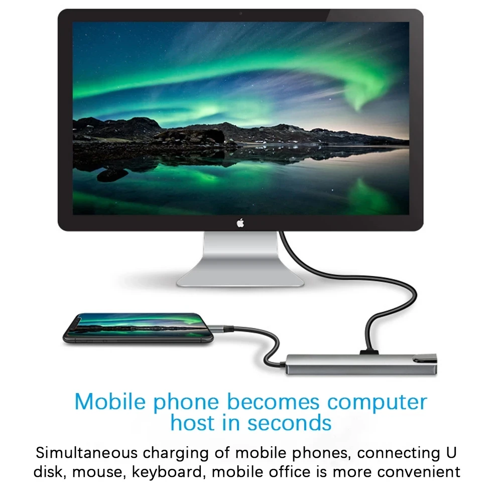 USB Type C Hub Dock for MacBook Adapter 4K Hub USB 3.0 Card Reader Laptop Docking Station computer docking station
