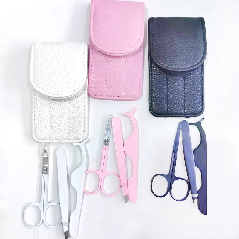 Private Label Mink Eyelash tool set Factory Price stainless steel tweezer scissor applicator Beauty makeup tools With Low MOQ