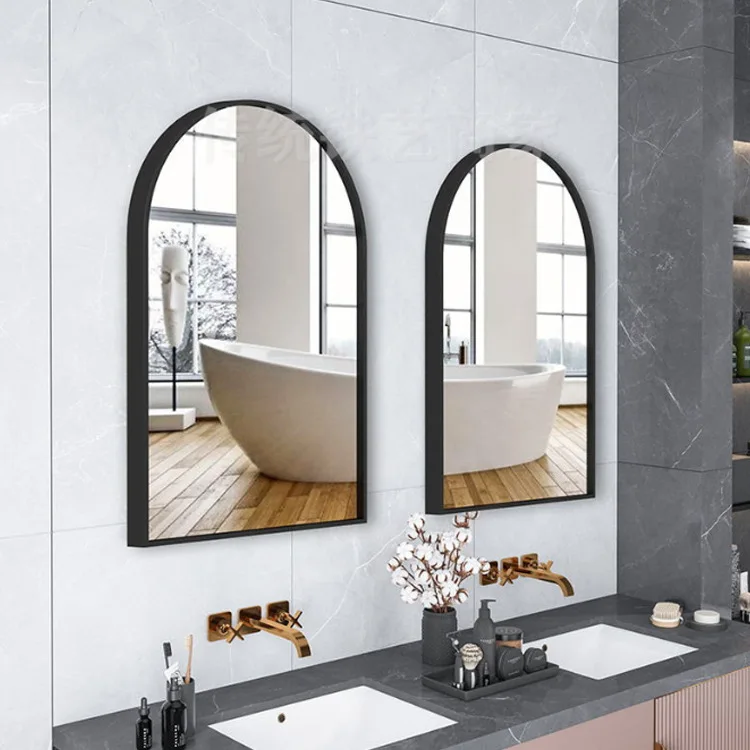 Nordic wall hanging art fitting makeup bathroom vanity  wall-mounted toilet porch decorative mirror