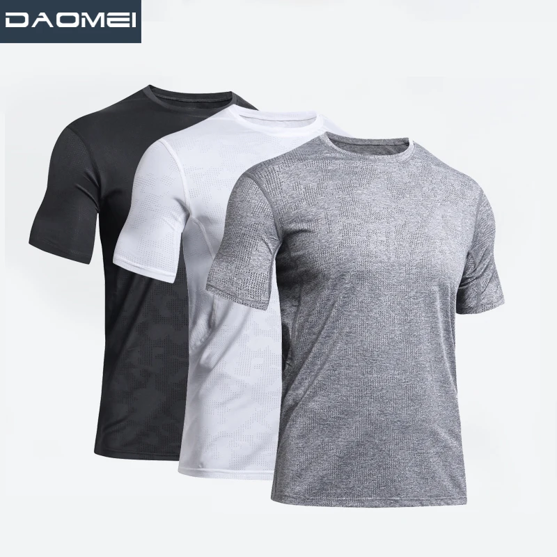 cheap sports t-shirt for men 100% high quality blank milk silk workout wear customized