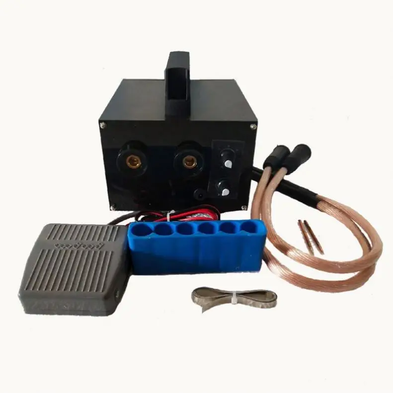Portable Manual Cylindrical Battery Pack Spot Welding Machine Pneumatic Ac Plus Lithium Battery Tab Spot Welder