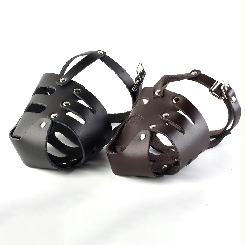 Роскошная кожаная корзина для собак намордник немецкой овчарки и добермана