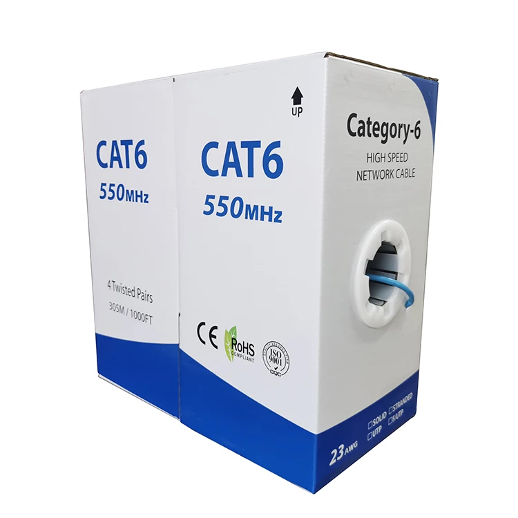 Changbao ETL CMR riser rated 1000ft 305m roll communication cables lan ethernet network utp cable cat6 price