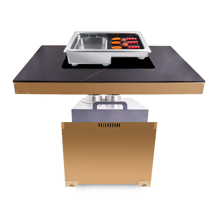 AOBL induction cooker high-power smokeless hot pot barbecue integrated table