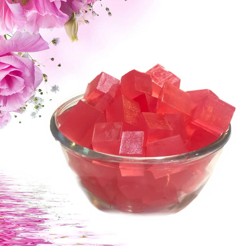 Ingredients Organic Handmade Natural Indonesia Pink Green Soap Noodles Prices Melt And Pour Crystal Glycerin Soap Base In China