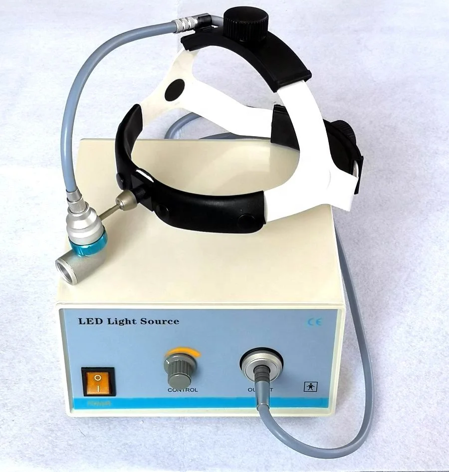 Medical Surgery Fiber Optic Headlight With LED Cold Light Source