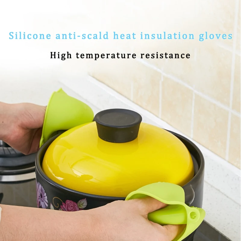 2020 Hot Selling Kitchen Heat Resistant Silicone Oven Mitts Waterproof Silicone Gloves Custom Oven Mitts BBQ Gloves
