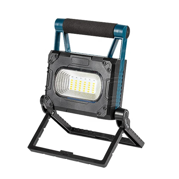 new design rechargeable megnetic led work light portable solar cob hand work lamp