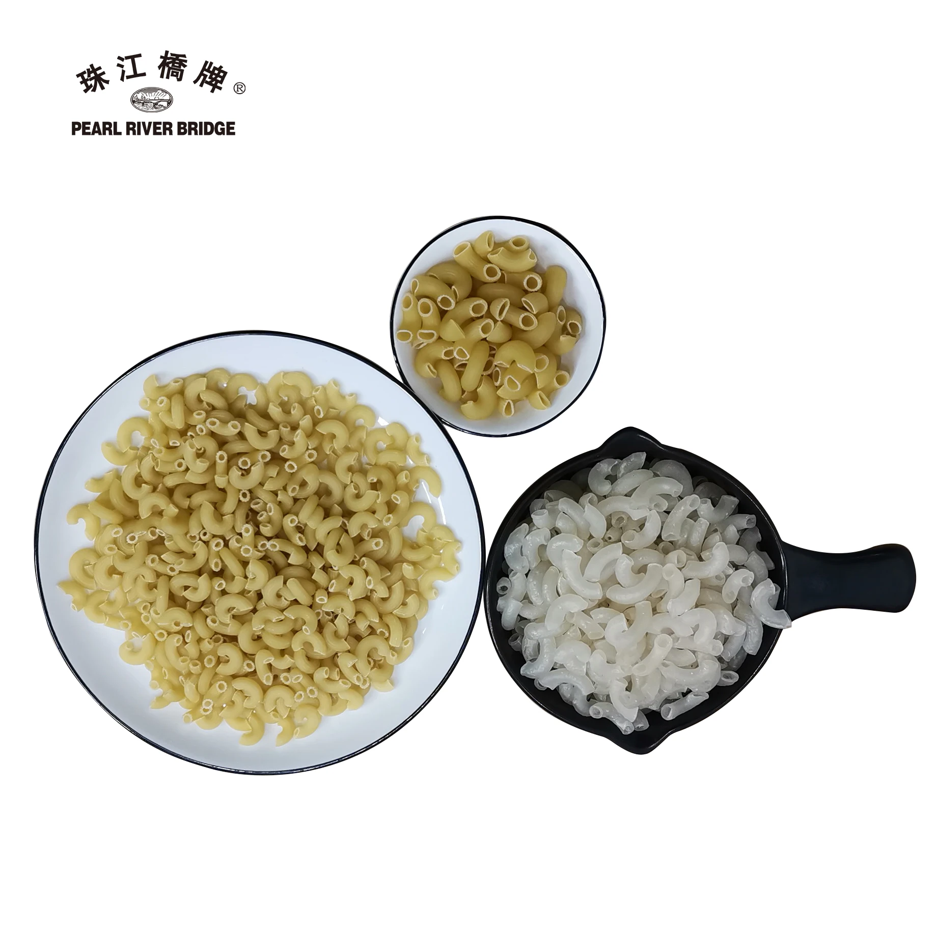 PRB белые макароны вкусные Заводская цена оптовая продажа итальянская лапша жемчужный речной мост