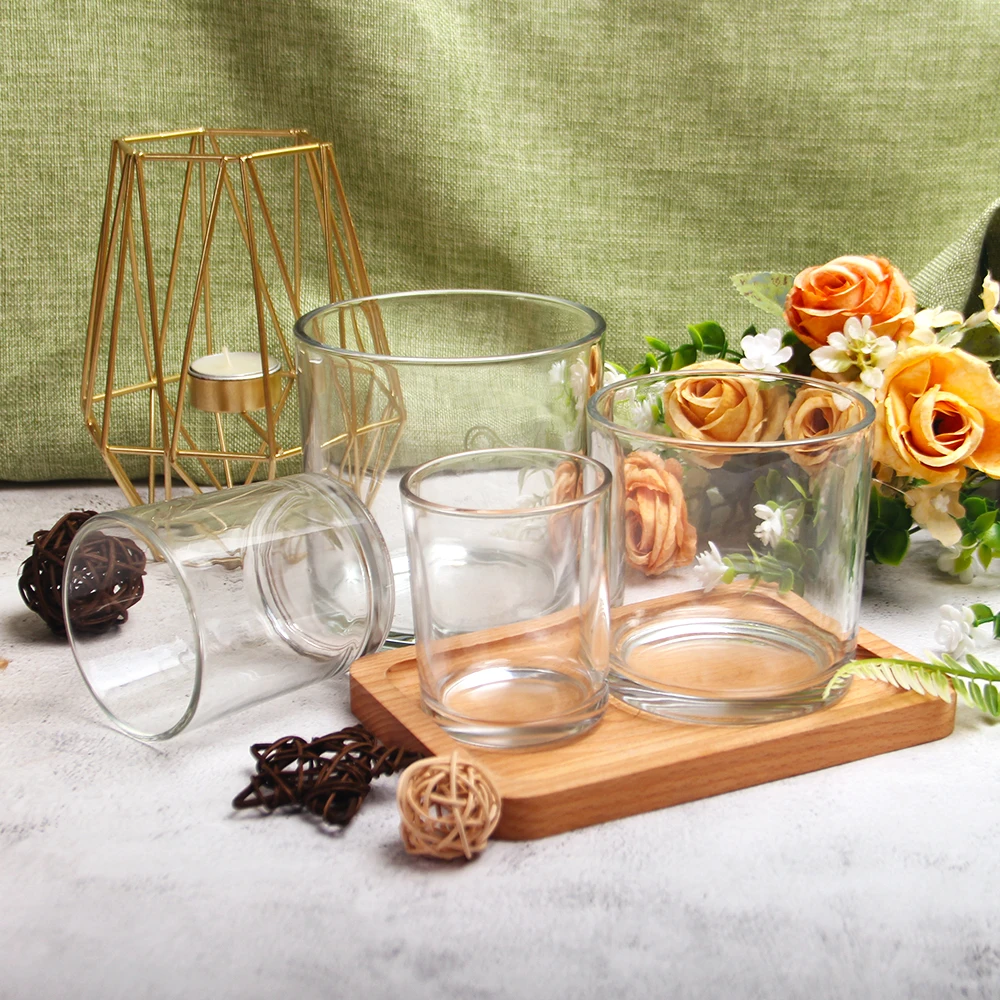 Jars For Candle / Luxury Candle Jar With Lid / Extra Large Candle Jar Wholesale Unique Candle Jar Glass Candle Jar With Lid