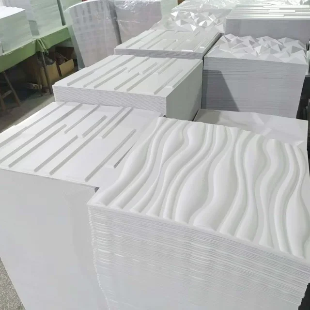 Custom Modern Interior Wall Living room Decorative PVC 3D Panel Easy Installation Home Decor Waterproof Plastic Wall panel