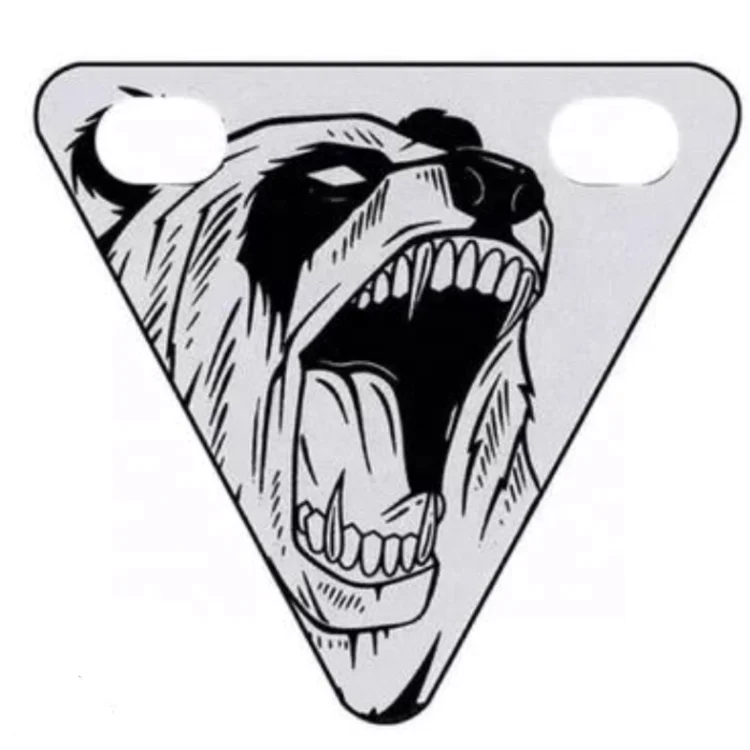 
New model safety warning magnet triangle plate riding bike reflector 