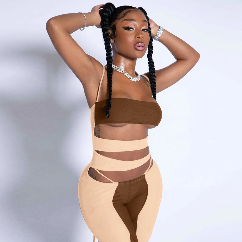 
New Arrival Stylish 2020 Sexy Cut Out Jumpsuit Club Wear Women Jumpsuit 