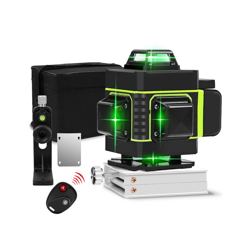 2020 new  Precise16L 4D Self-Leveling Laser meter 360 Horizontal And Vertical Cross  Green Line Laser Rotary Laser Level
