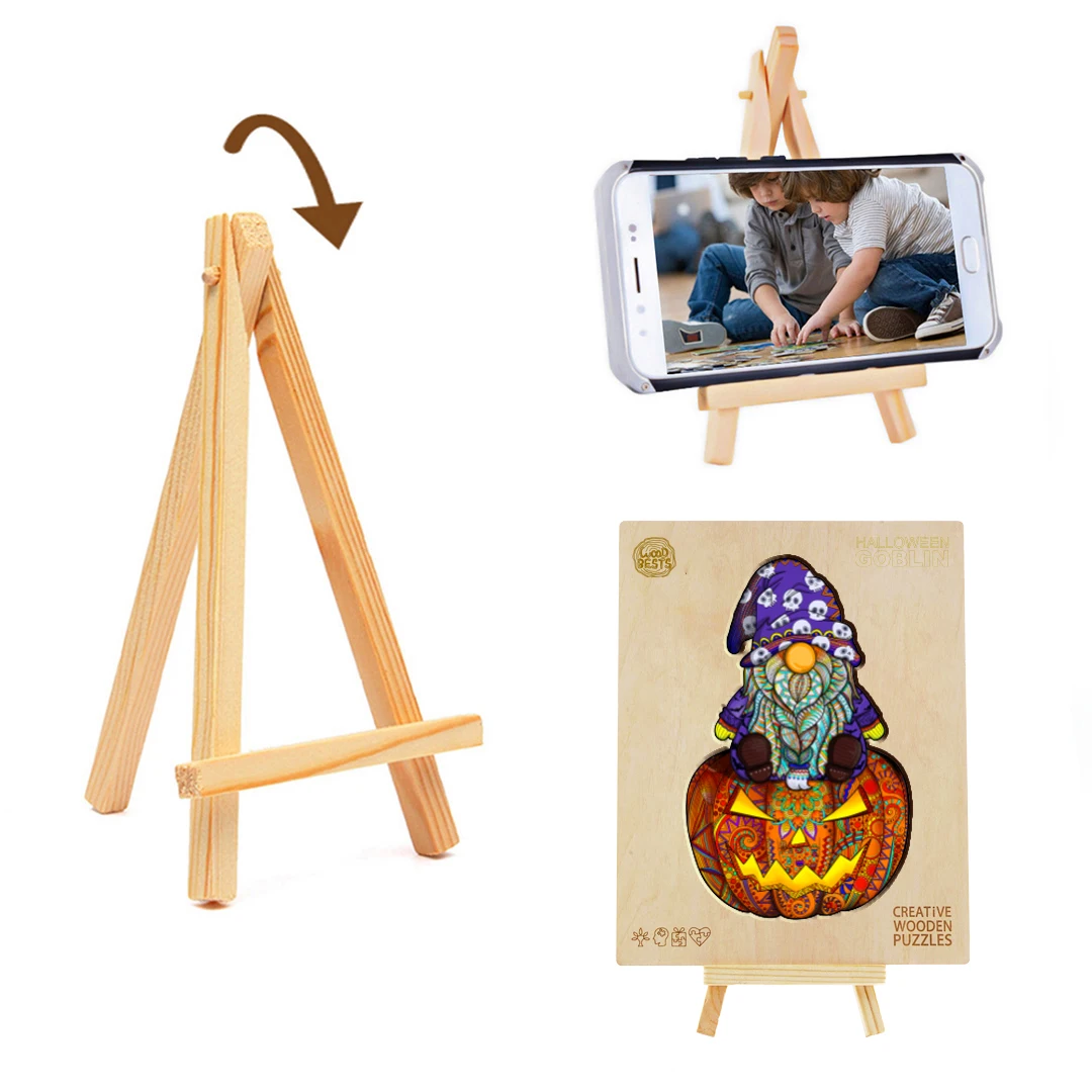 WOODBESTS HALLOWEEN GOBLIN puzzle game custom adult Halloween decor jigsaw wooden 3d puzzle