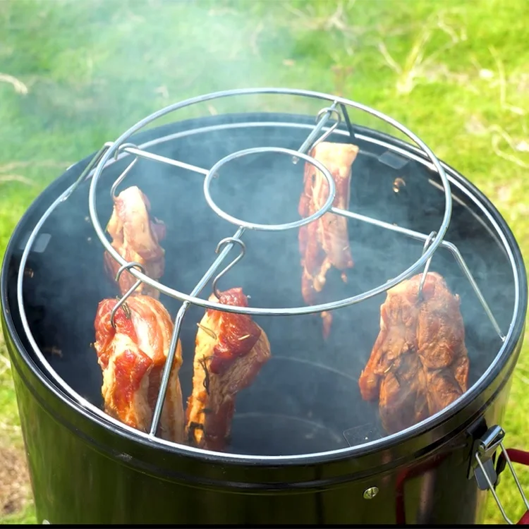 New year 2024 new items Vertical commercial grill smoker carbon steel Barbecue grill outdoor smoker bbq