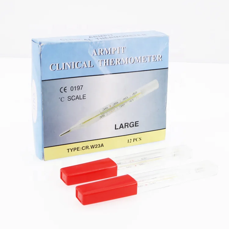 High Quality Medical Glass Fahrenheit Mercury Clinical Thermometer