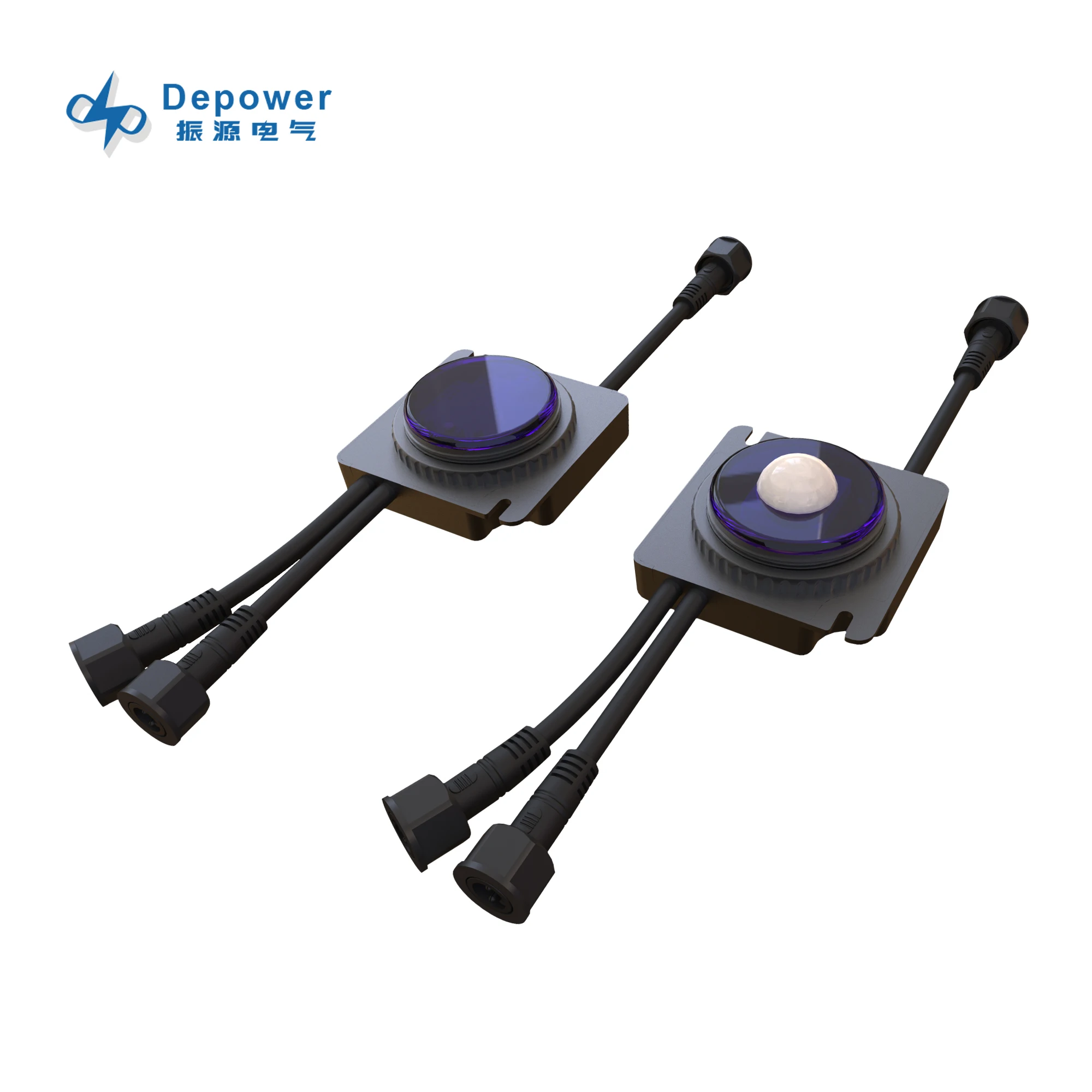 Depower  P1240AW 12v 8a Street light controller solar system lithium battery with Microwave smart five time periods